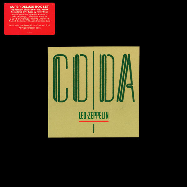 Led Zeppelin - Coda - LP Box Set – The 'In' Groove