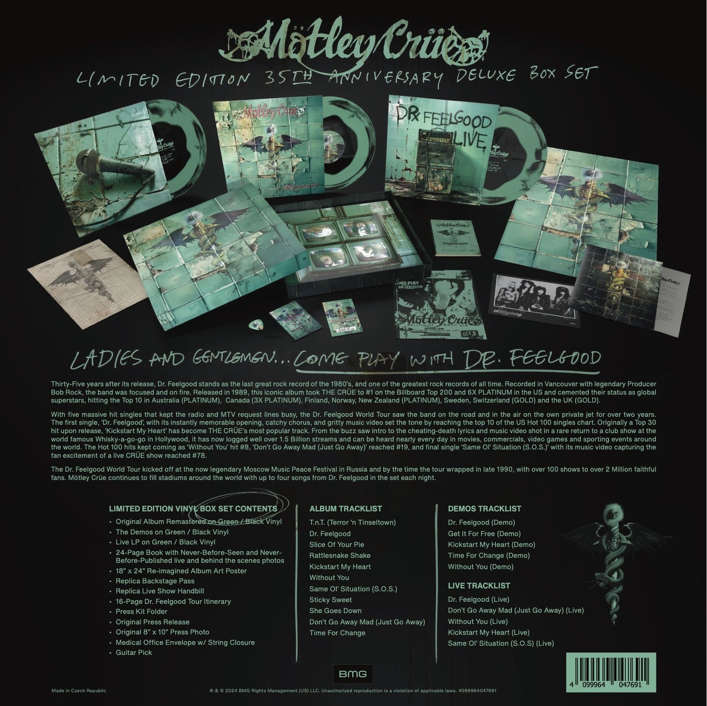 (Pre Order) Mötley Crüe - Dr. Feelgood (Deluxe Edition 35th Anniversary) - 3LP Boxed Set