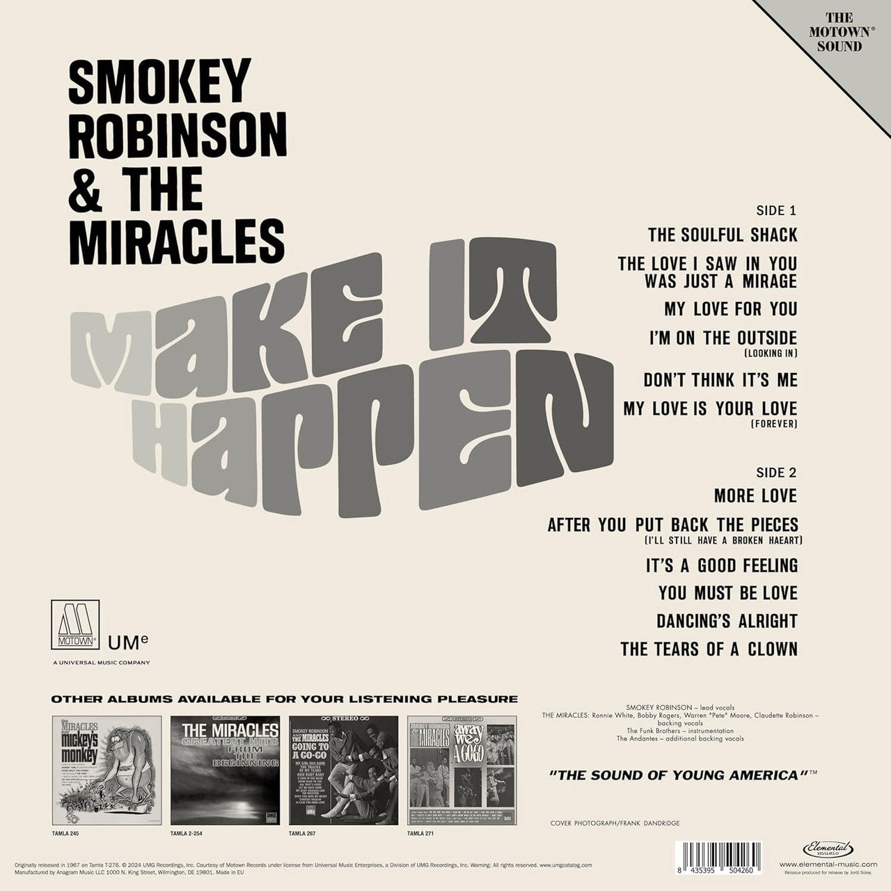 Smokey Robinson & The Miracles - Make It Happen (Mono) - LP