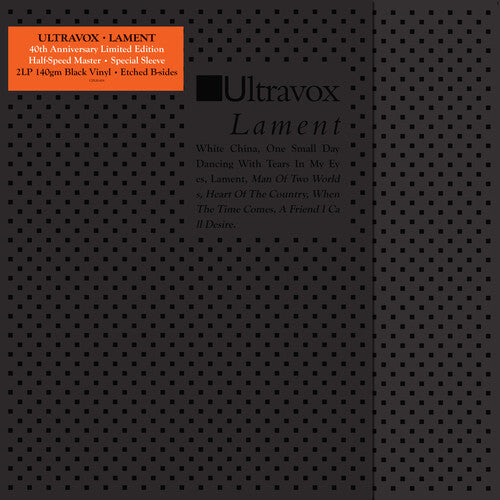 Ultravox - Lament (40th Anniversary Edition) - LP