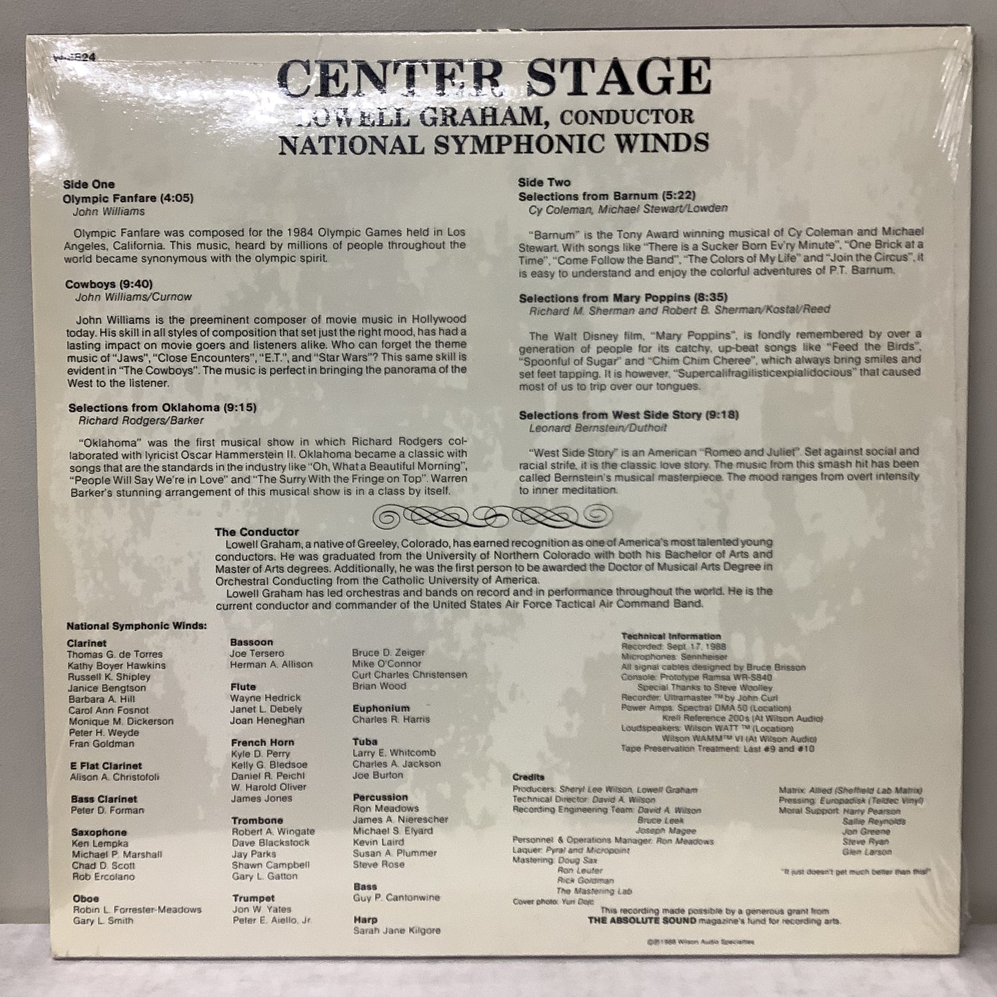 Lowell Graham - Escenario central - Wilson Audiophile LP