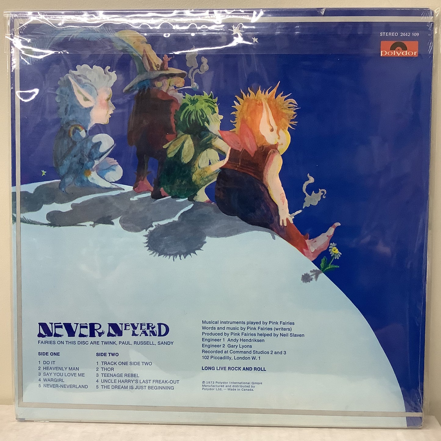 Pink Fairies - Never Never Land - Canadian Polydor LP