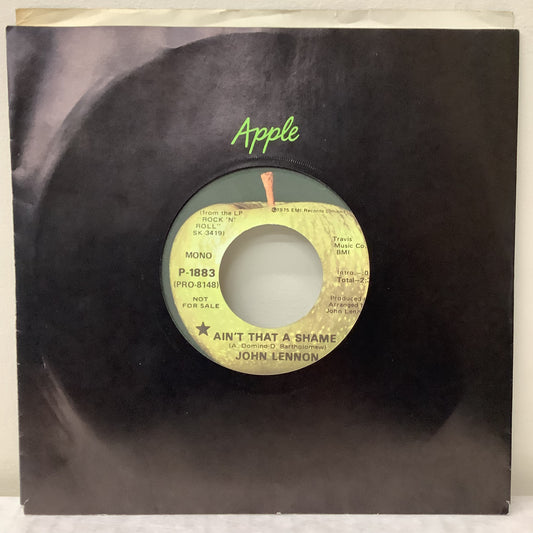 John Lennon - Ain't That A Shame - Apple Promo 7" Single