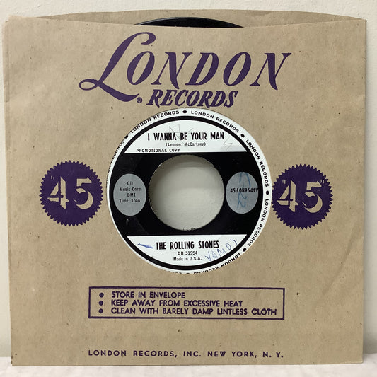 The Rolling Stones - I Wanna Be Your Man / Stoned - London Promo 7"