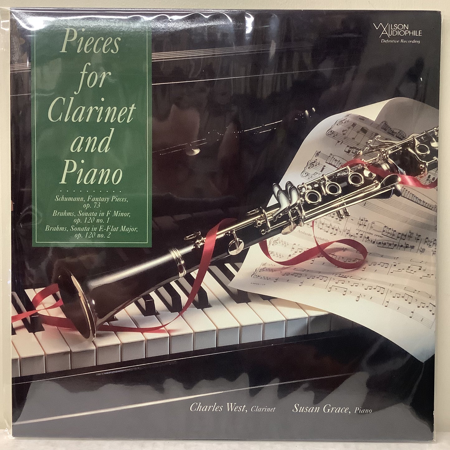 Charles West/Susan Grace - Pieces for Clarinet and Piano - Wilson Audiophile LP