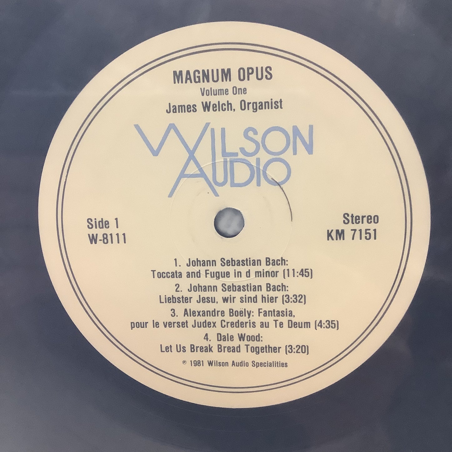 James Welch - Magnum Opus - Wilson Audio LP