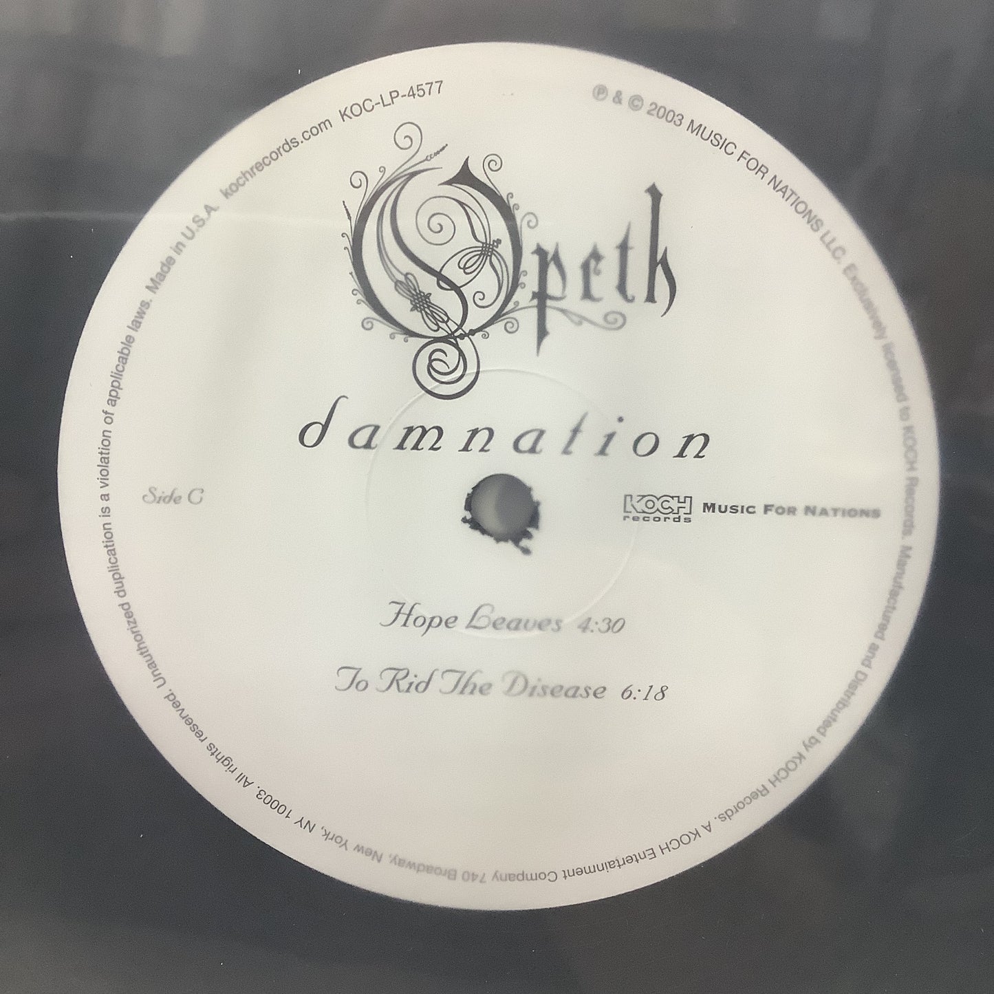 Opeth - Damnation (2008 Pressing) - 2xLP