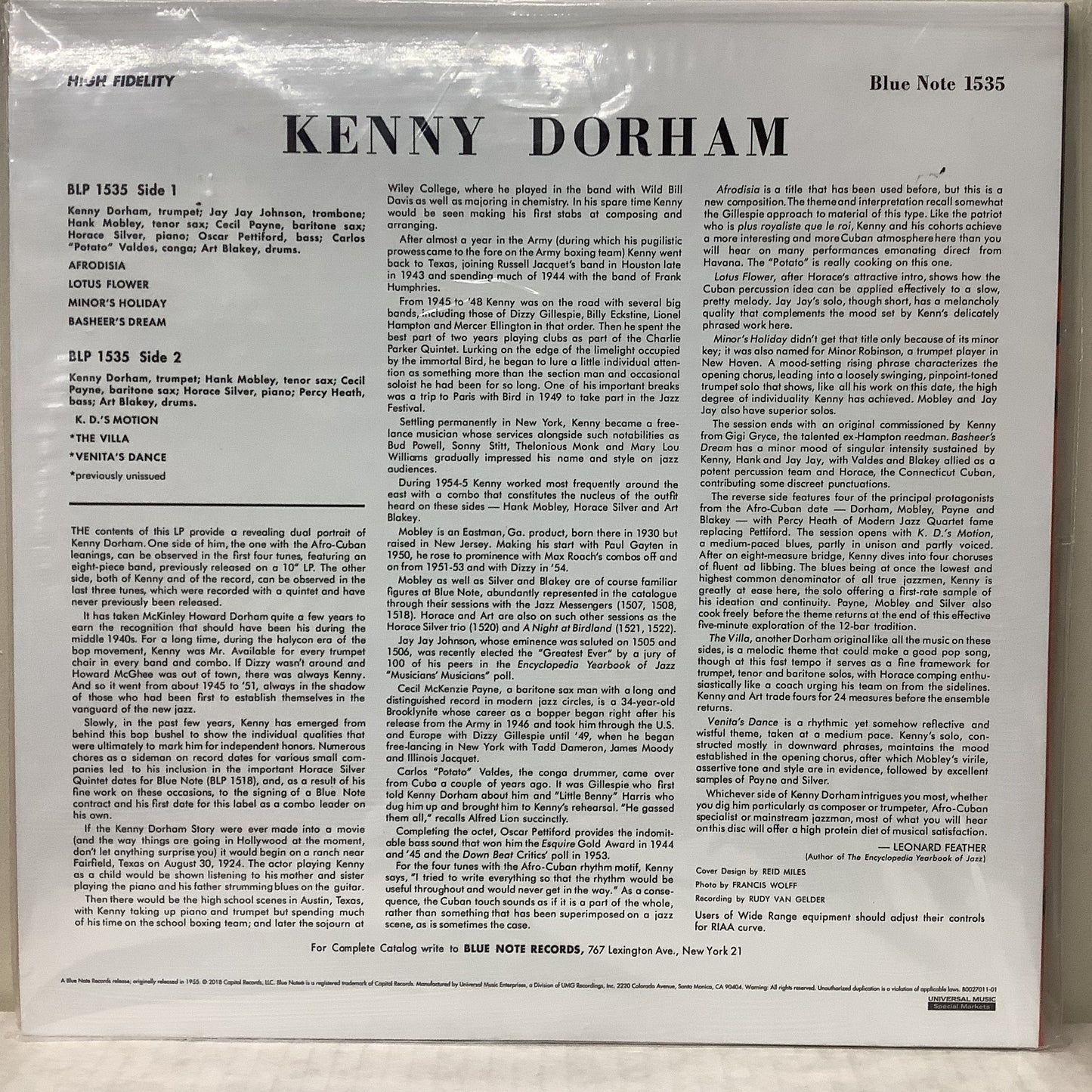 Kenny Dorham - Afro-Cuban - Music Matters SRX LP