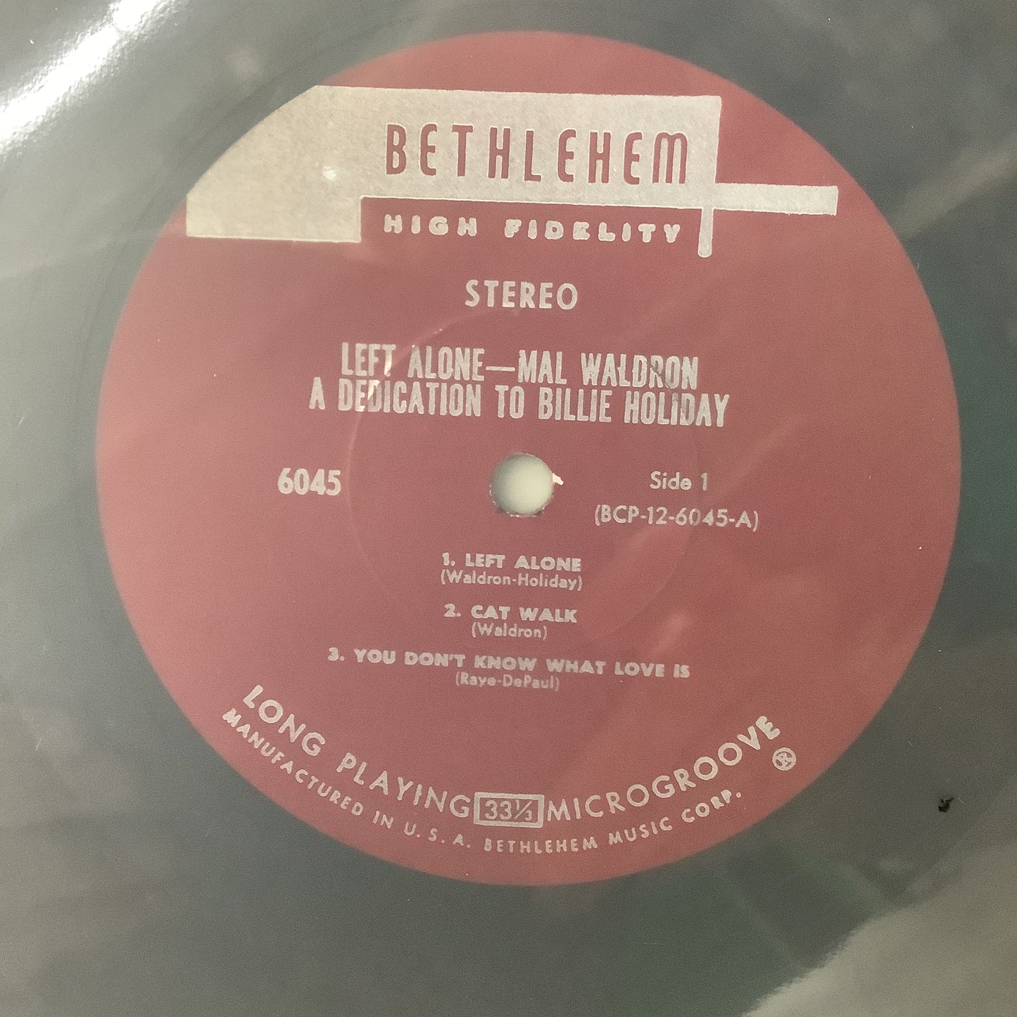 Mal Waldron - Left Alone - Bethlehem LP