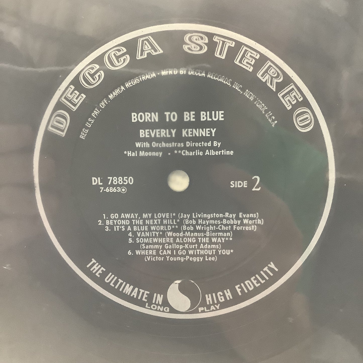 Beverly Kenney - ...Born to be Blue... - Decca LP