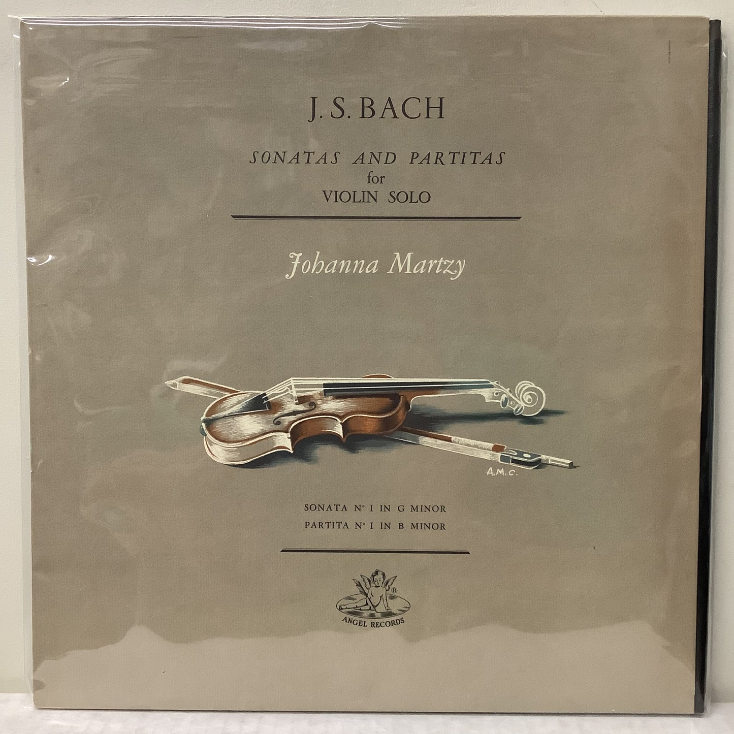 Johanna Martzy/J.S. Bach - Sonatas and Partitas for Violin Solo - Angel LP