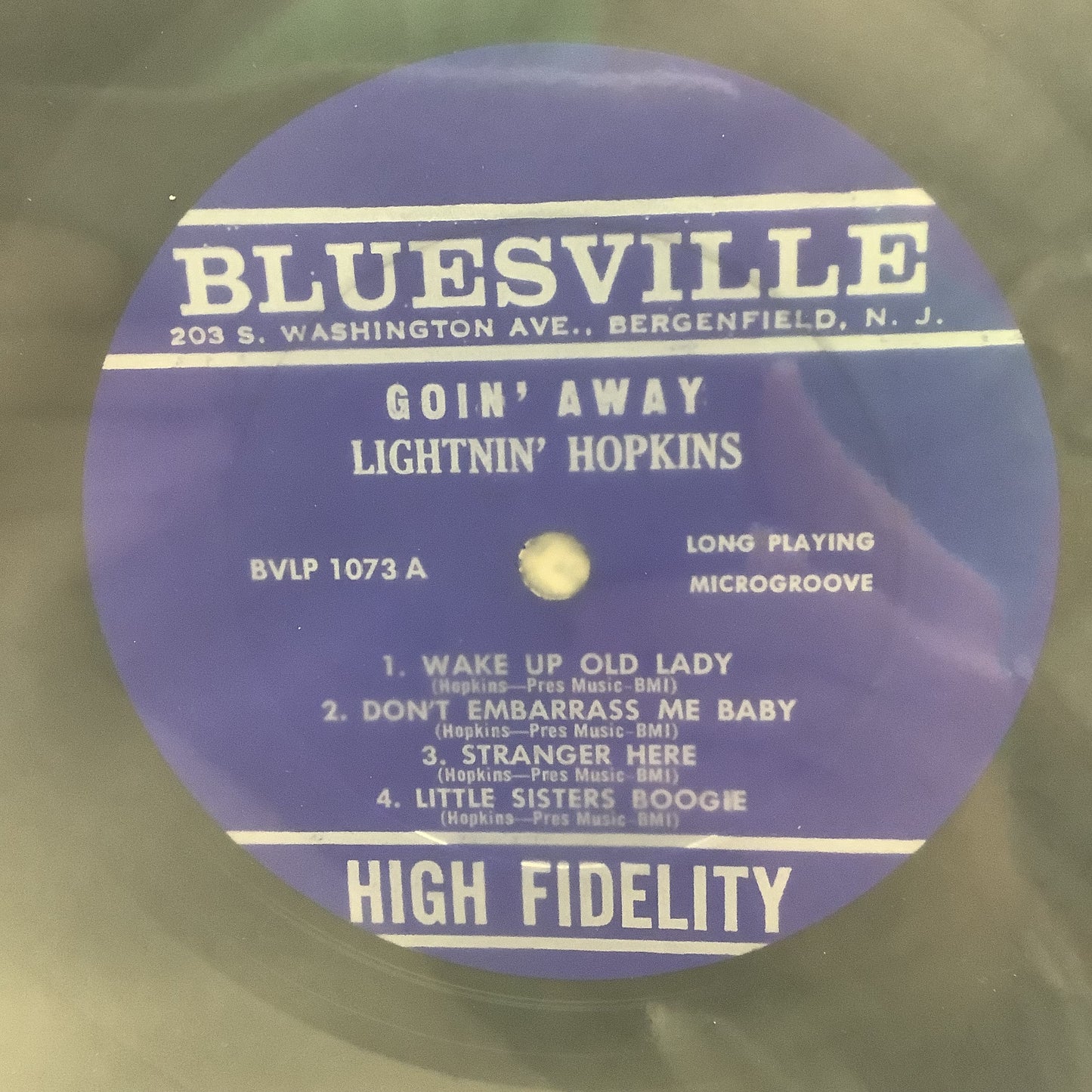 Lightnin' Hopkins - Goin' Away - Bluesville LP