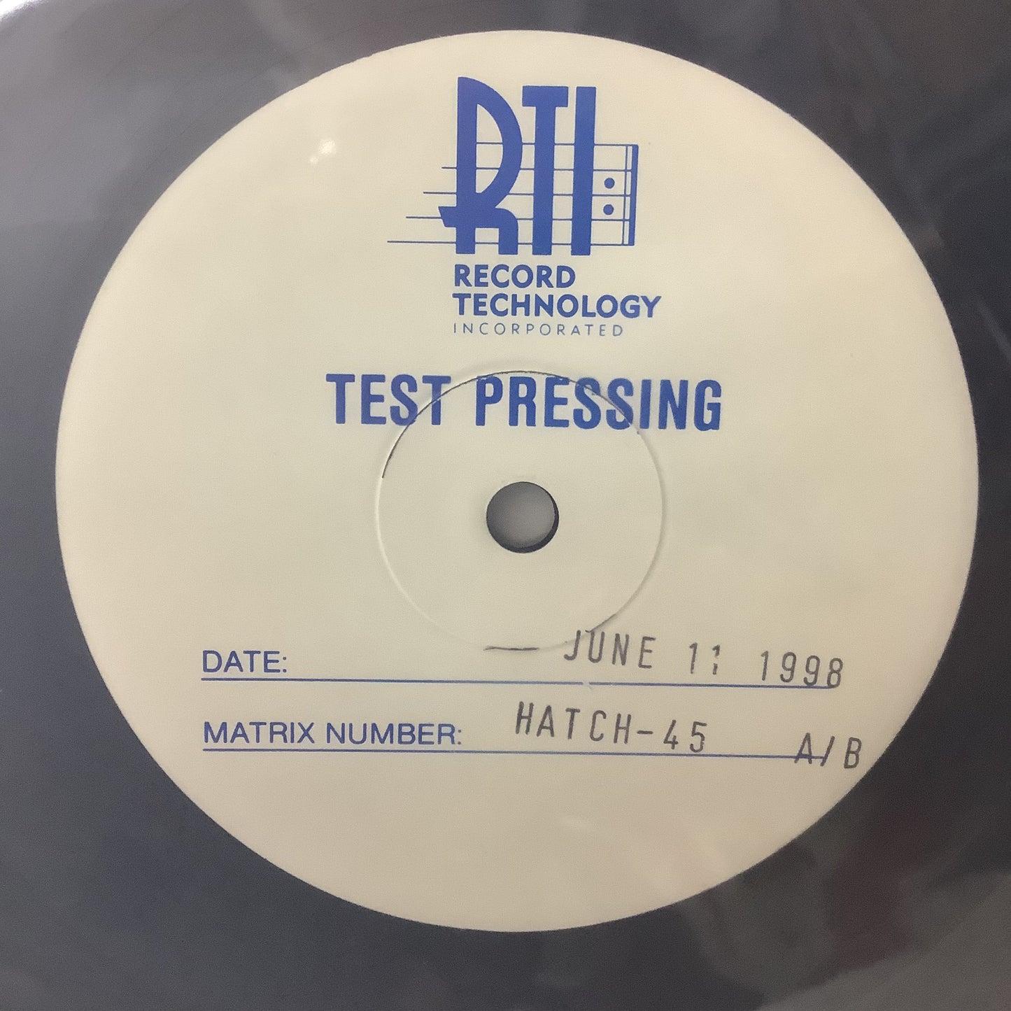 Little Hatch - Untitled - Analogue Productions/RTI Test Pressing EP