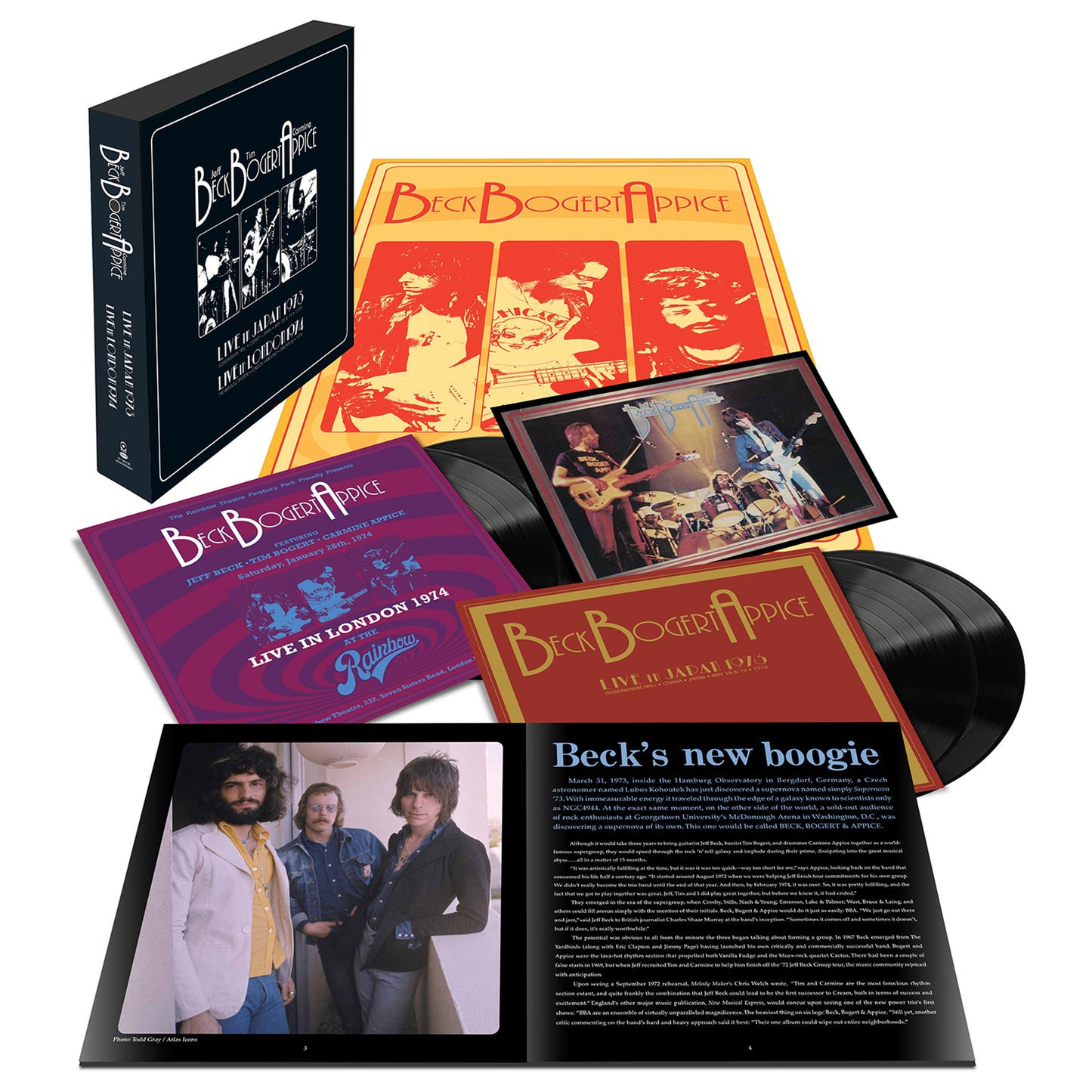 Beck Bogert & Appice - Live 1973 & 1974 - Box Set LP