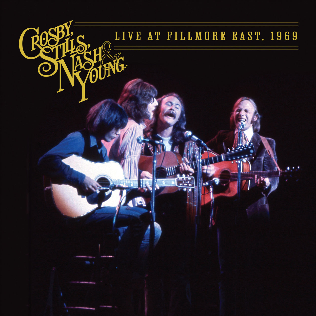 Crosby, Stills, Nash & Young - Live at Fillmore East, 1969 - Clear Vinyl - LP