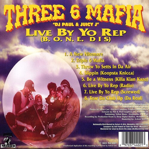 Three 6 Mafia - Live By Yo Rep - LP