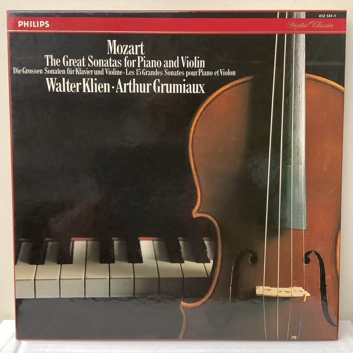 Mozart, Walter Klien, Arthur Grumiaux – The Great Sonatas For Piano And Violine – Die Grossen Sonaten Für Klavier Und Violine – Les 15 Grandes Sonates Pour Piano Et Violon – LP-Boxset