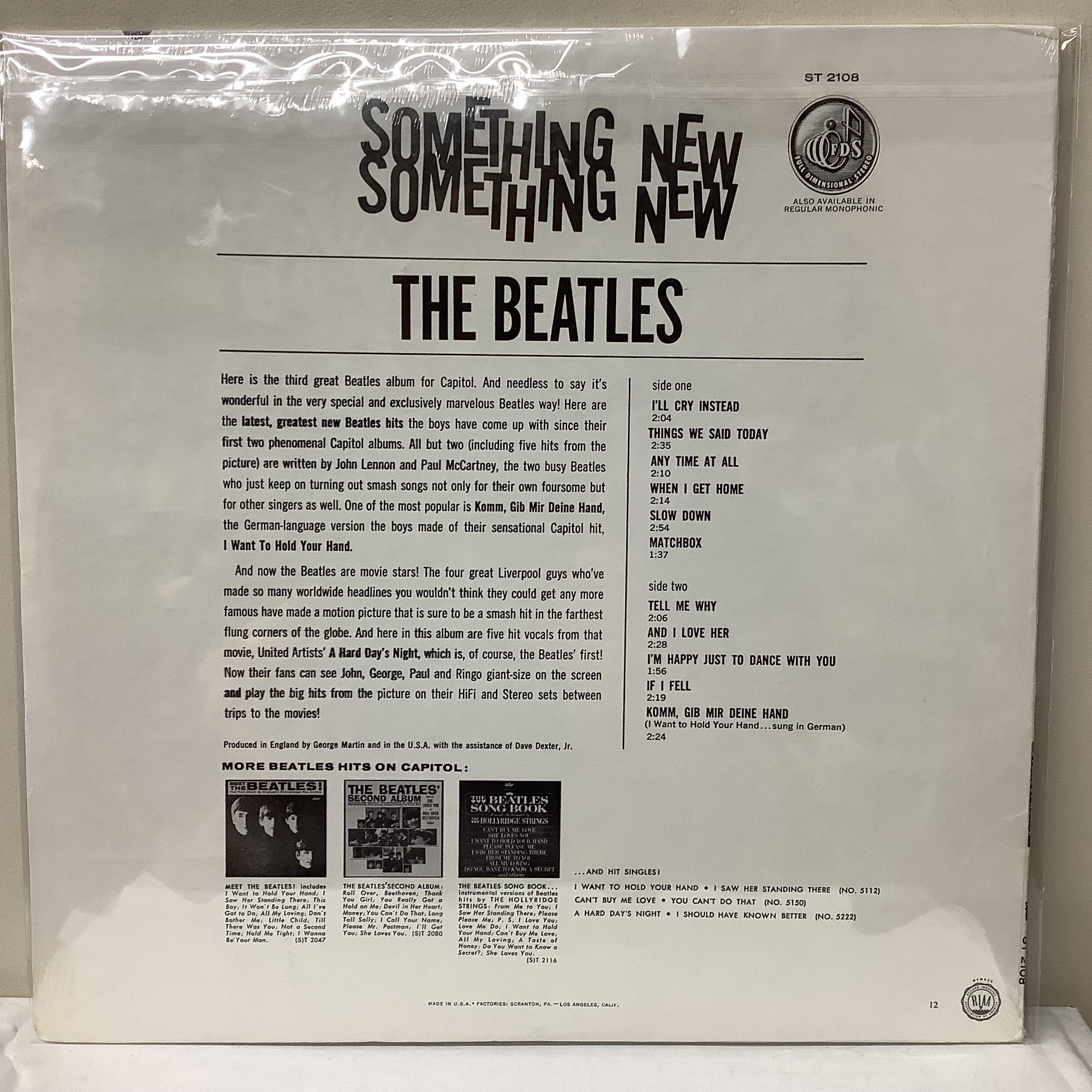 The Beatles - Something New - LP – The 'In' Groove