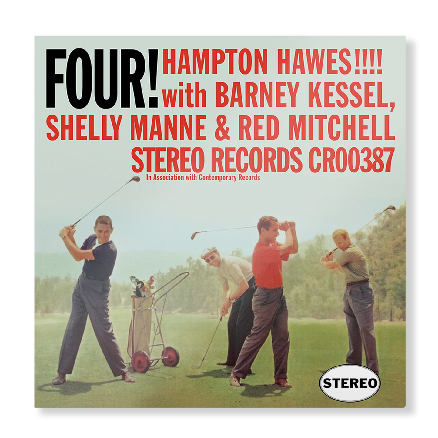 Hampton Hawes - ¡Cuatro! Con Barney Kessel, Shelly Manne y Red Mitchell - LP contemporáneo 